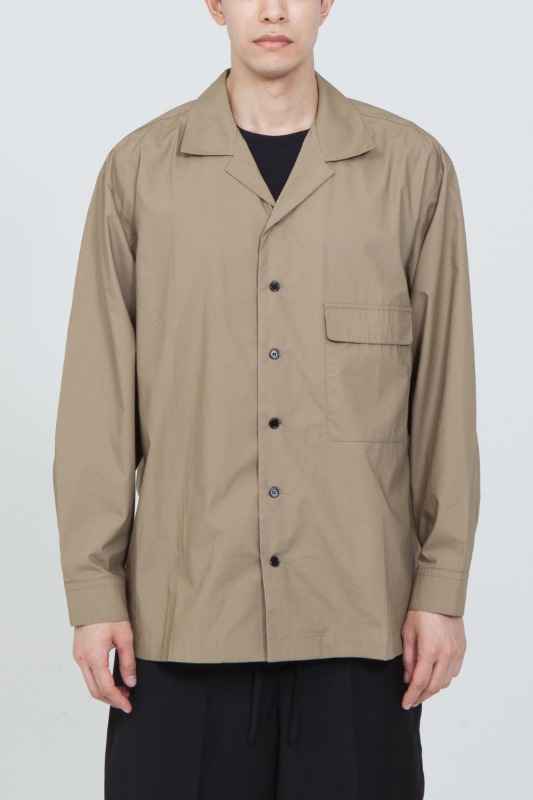 RP0112 파인 코튼 아웃포켓 셔츠 재킷(샌드)